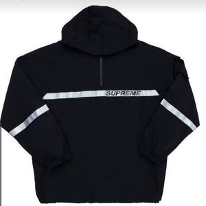 Supreme reflective taping hoodie